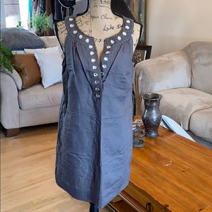 NY& Co. gray embellished sheath dress